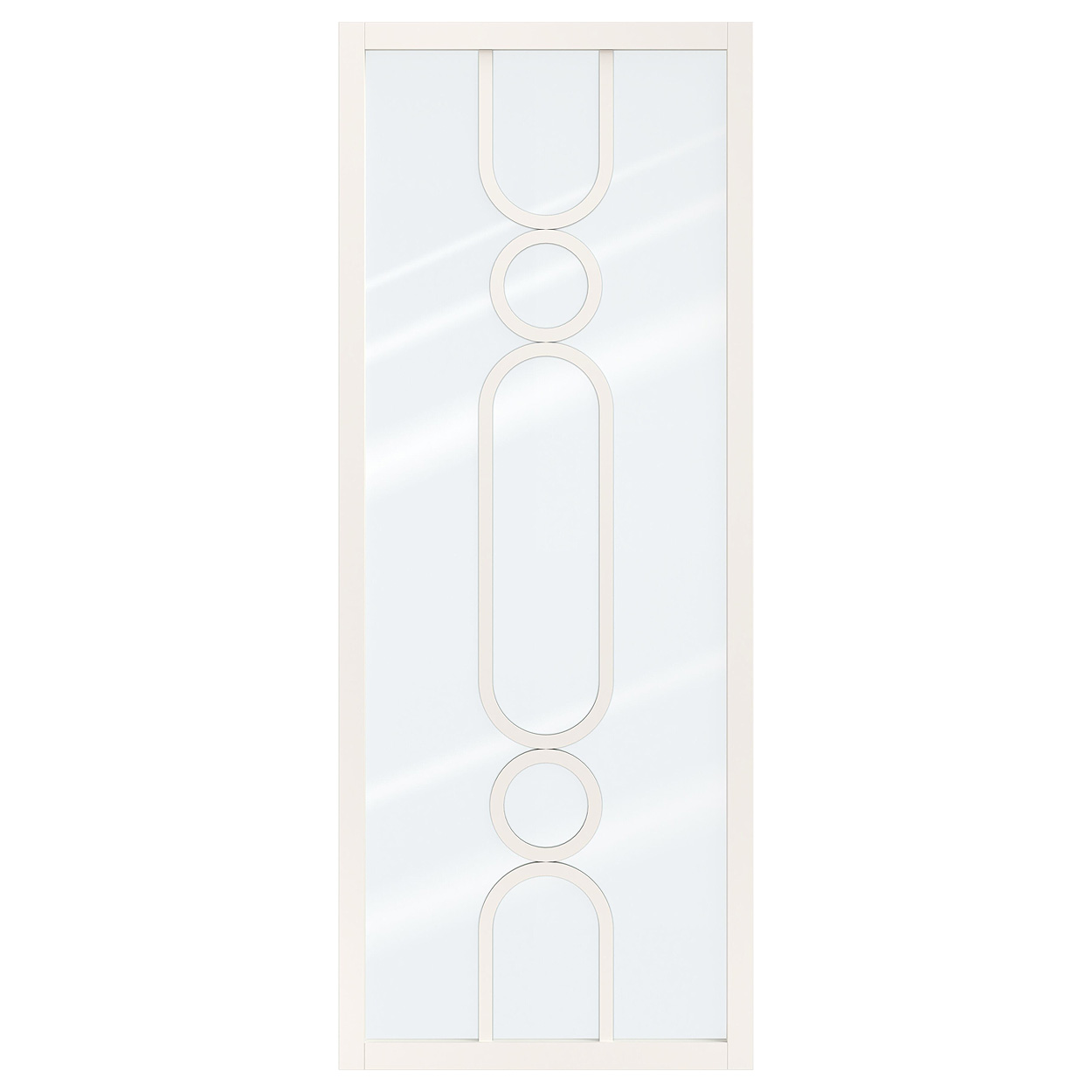 Binnendeur Skantrae SSL 14623 Blank Glas Wit Gelakt